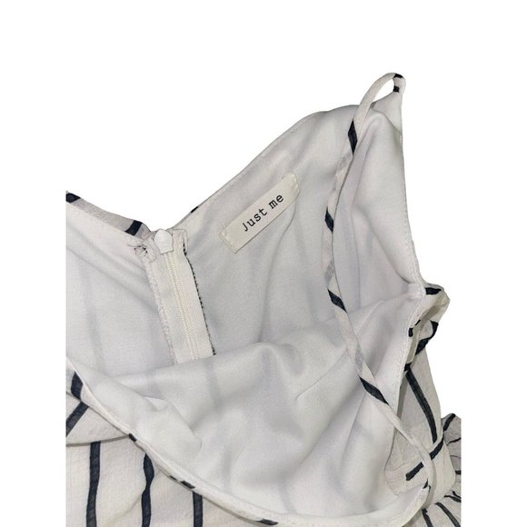 JUST ME Women's Size Small Black and Maxi Striped Tiered Maxi Dress … - Picture 10 of 16